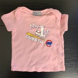 MLB Chicago‎ Cubs Baseball My 1st Cubs Tee Shirt Baby Girl 24 Months